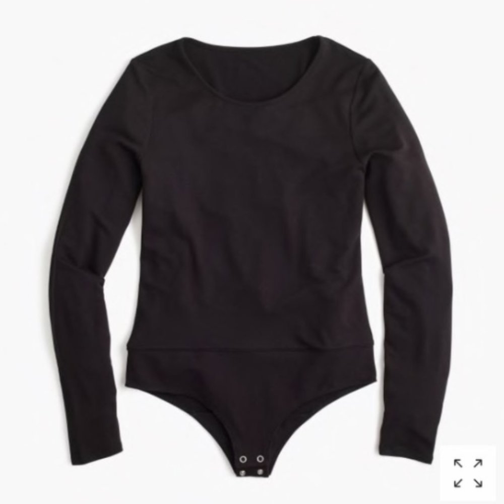Crewneck long-sleeve bodysuit